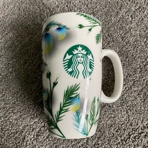 Starbucks 2020 Ceramic 15 oz Cup Mug Tall Christmas Holiday Lights Ornaments